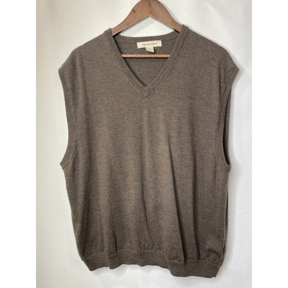 Pronto-Uomo Men's 100% Super Soft Merino Wool Scholarly Grandpacore Office Wear